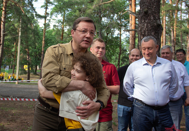 Военно-исторический лагерь «Страна Героев» посетил Губернатор Самарской области